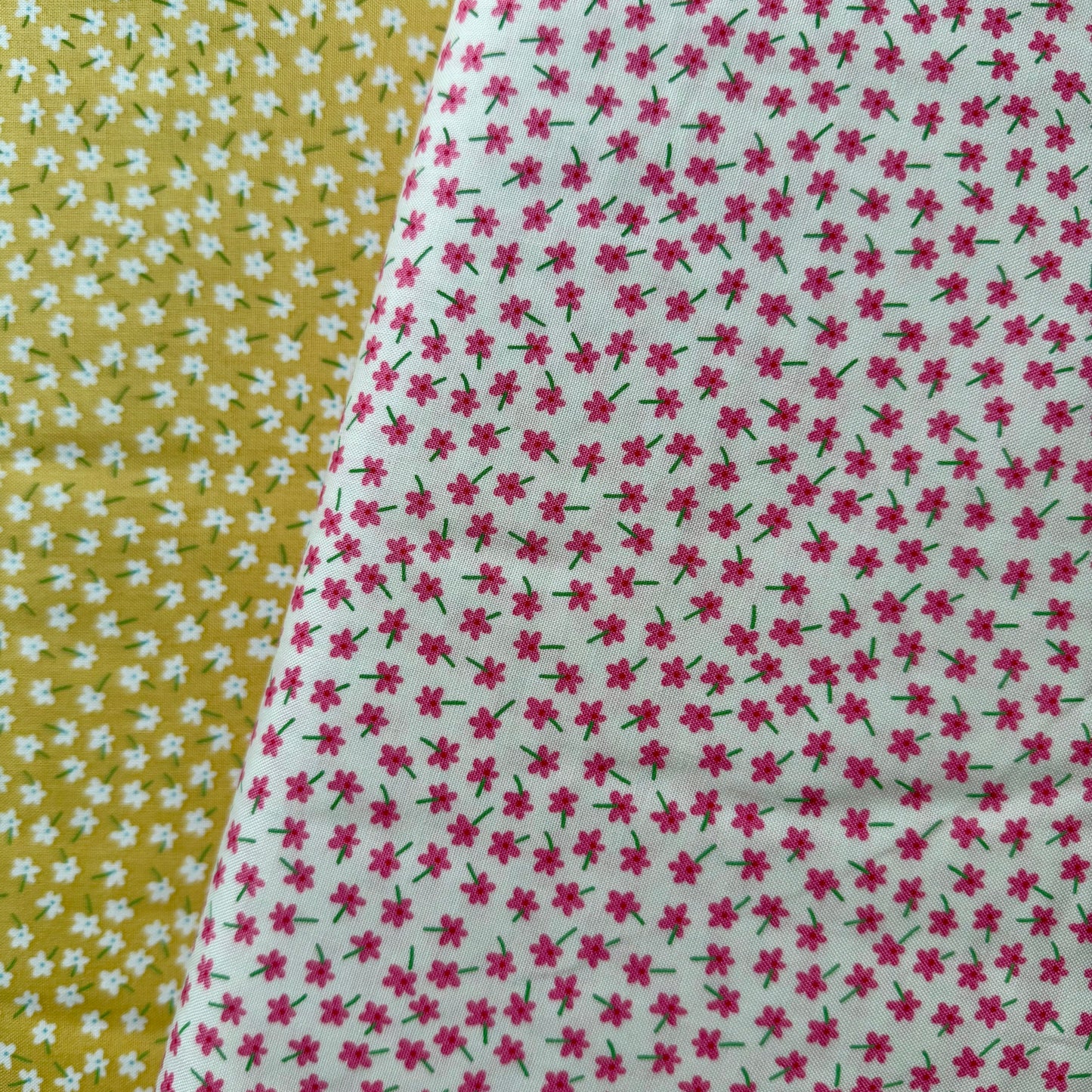 Flower Girl in Chartreuse by Kim Schaefer for Andover