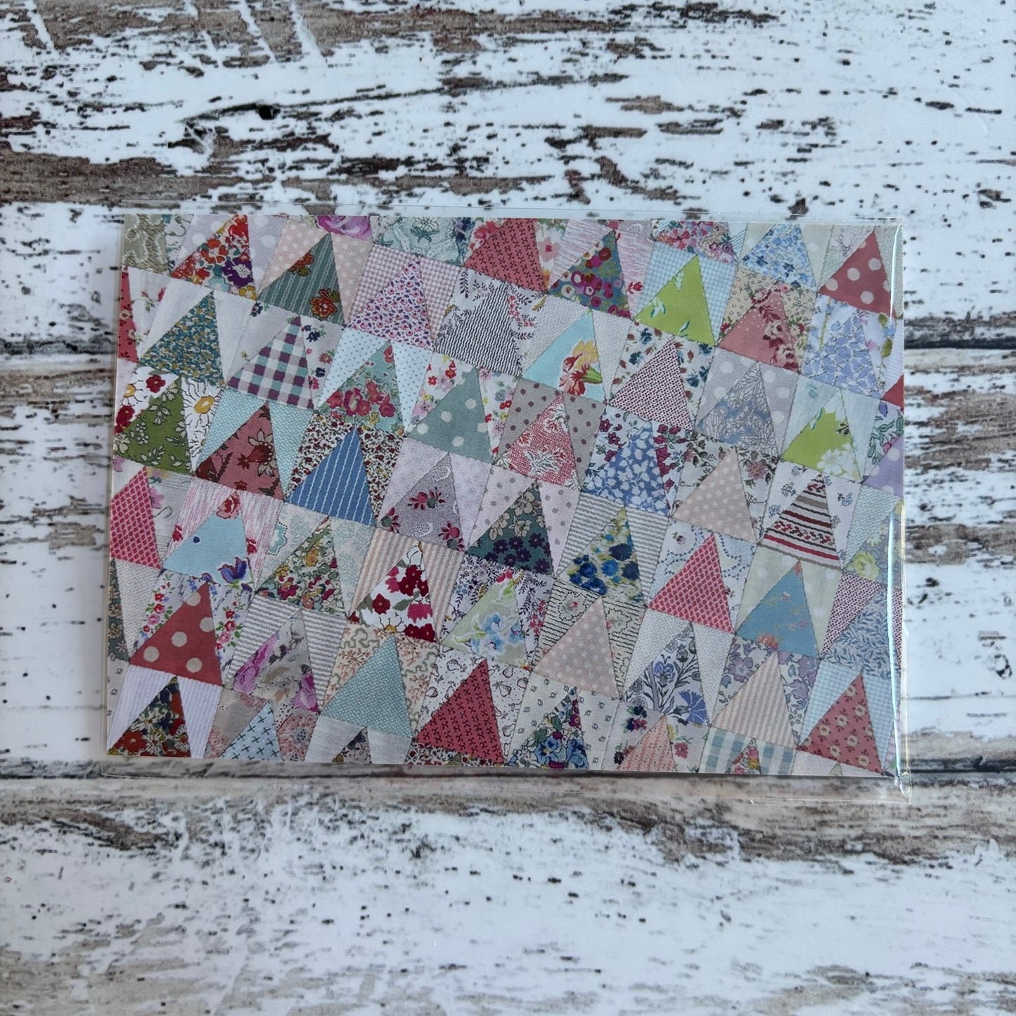 Jen Kingwell Postcard Project #4 - Not Quite 60 Degree Triangle