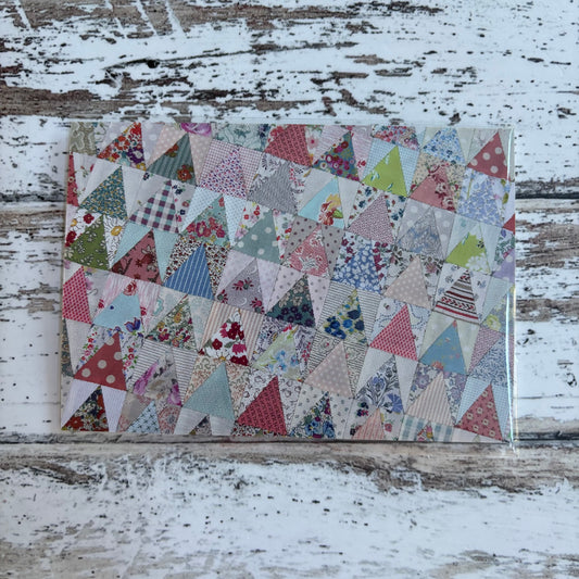 Jen Kingwell Postcard Project #4 - Not Quite 60 Degree Triangle