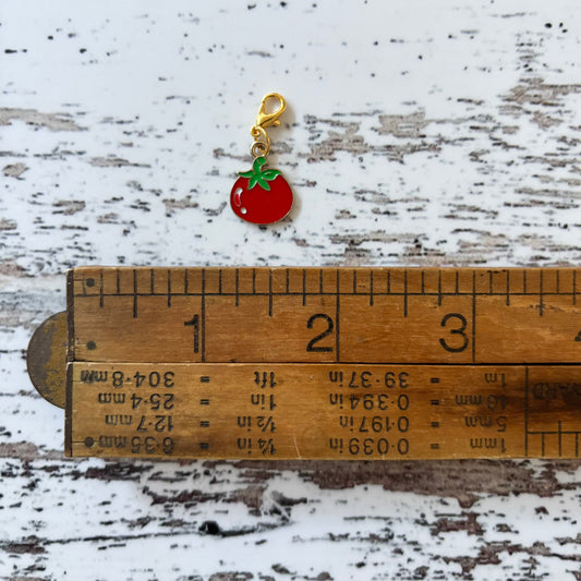 Tomato Zipper Charm