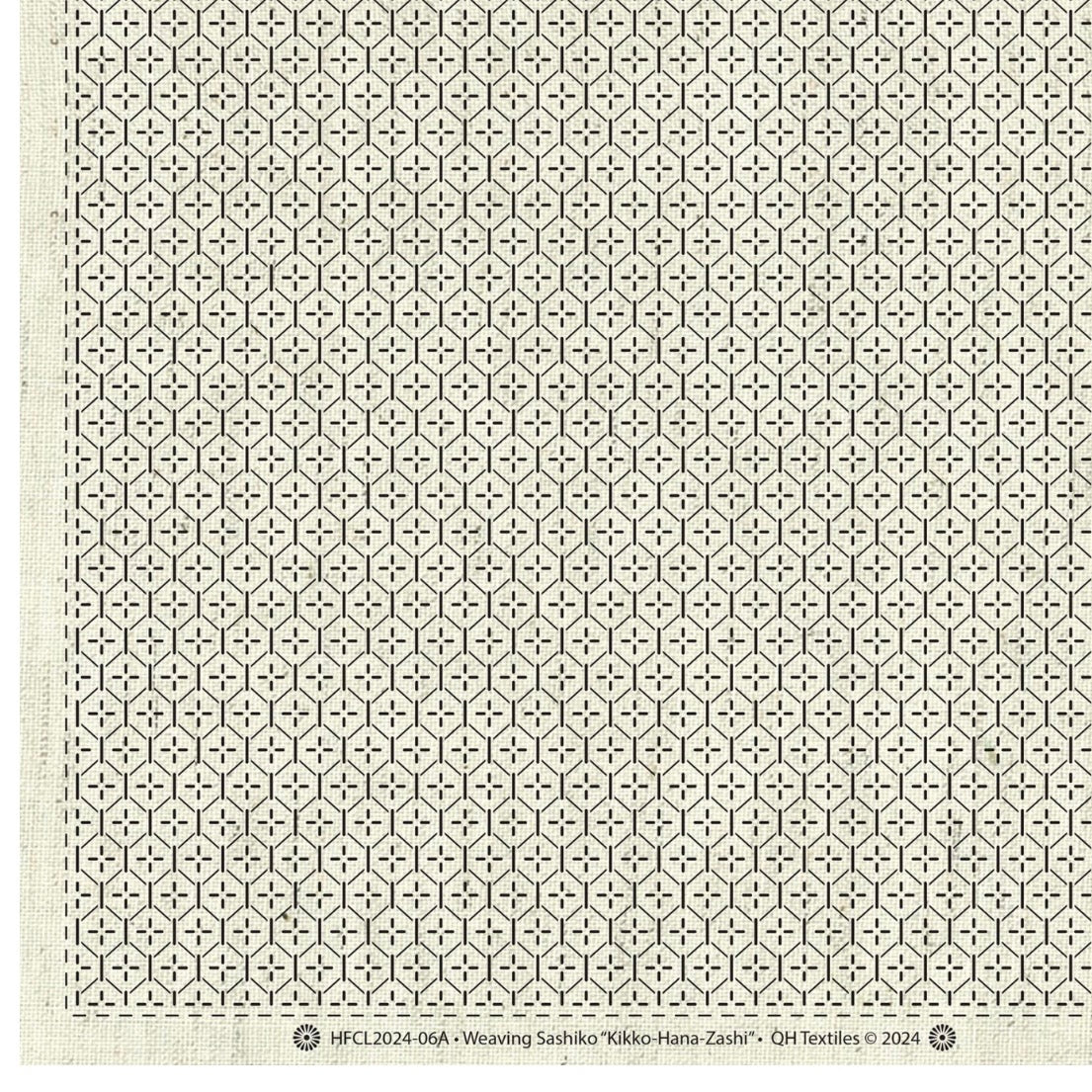 Sashiko Panel - Kikko Flower