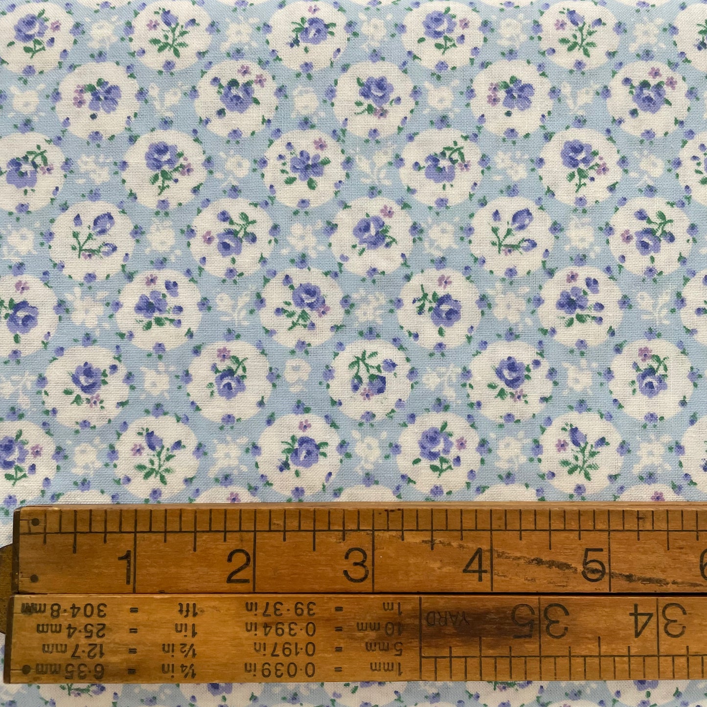 Blue and Lavender Floral