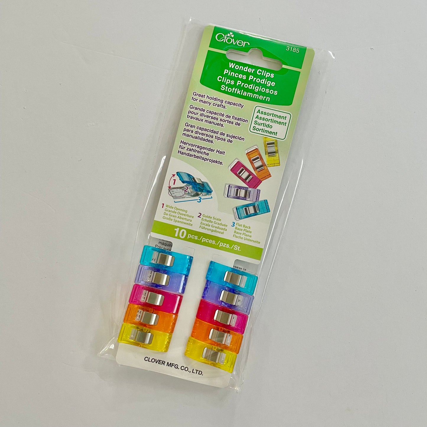 Clover Wonder Clips - Rainbow 10 Pack