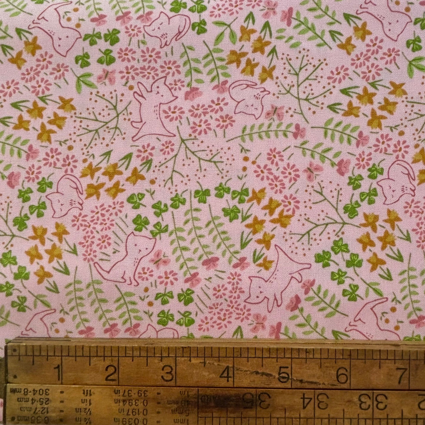 Here Kitty Kitty Pink Garden Kitty - Moda