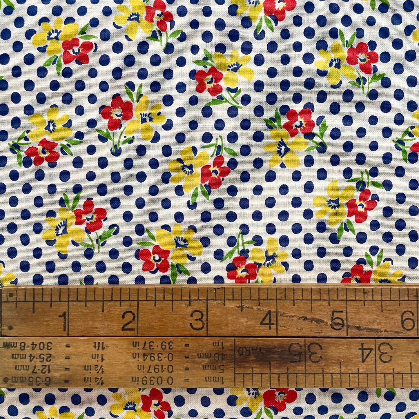Sweet Dew Floral on Blue Spot