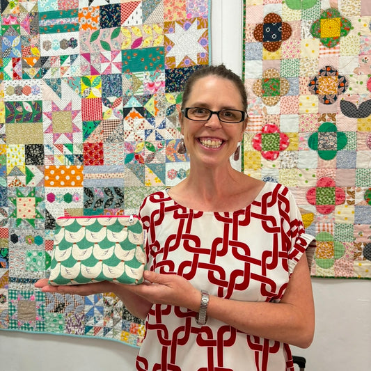 Vintage Quilt Zipper Pouch Class with Lucy 10.30am - 1pm Friday 20th February 2026