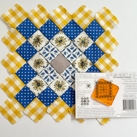 Jen Kingwell Postcard Project #1 - Trip Around the World