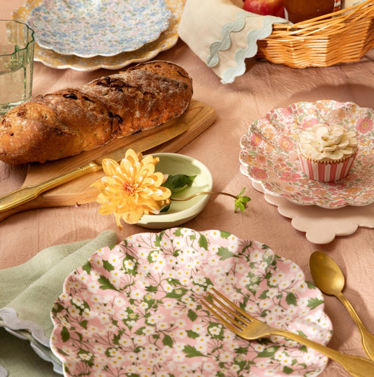 Meri Meri x Liberty Mixed Set of Reusable Large Plates