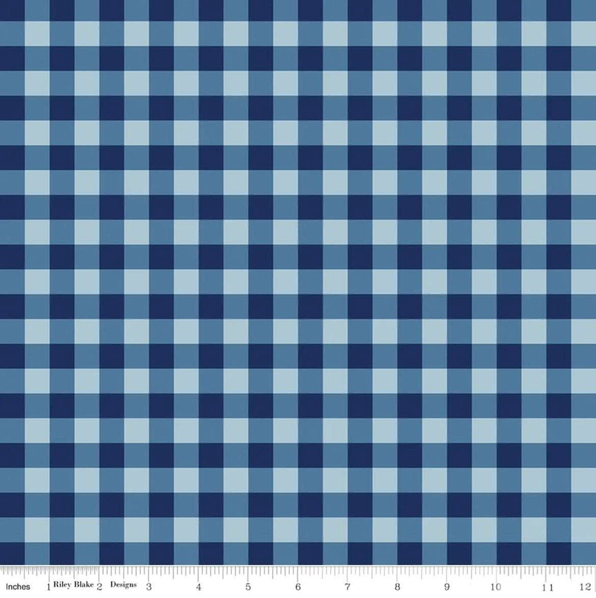Simply Country Gingham - Navy - Riley Blake
