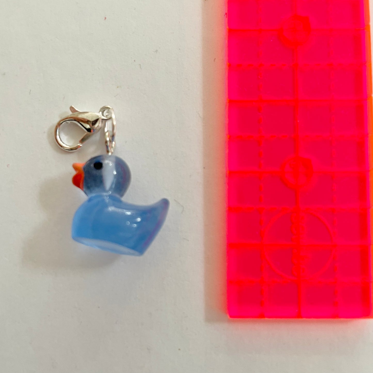 Blue Duck Zipper Charm