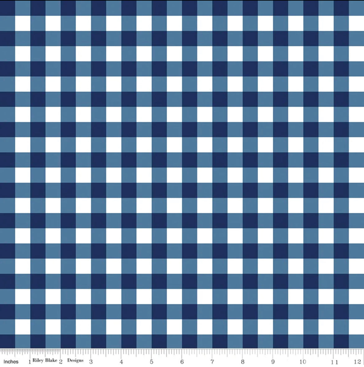 Simply Country Gingham - Blue - Riley Blake
