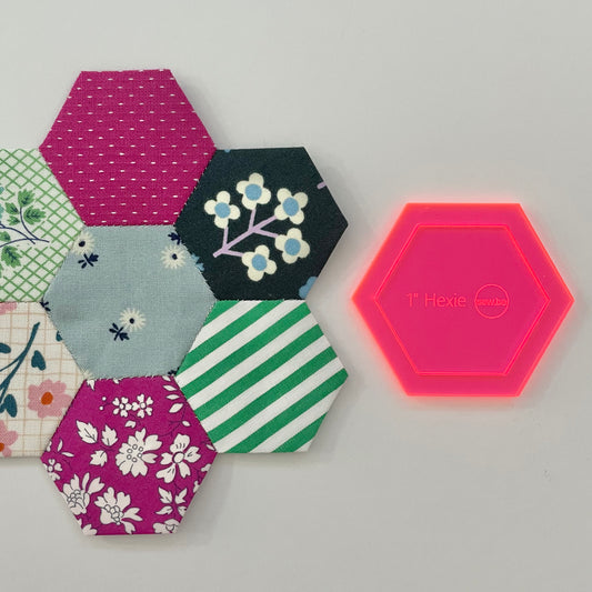 1" Hexie Acrylic Template - Sew.be