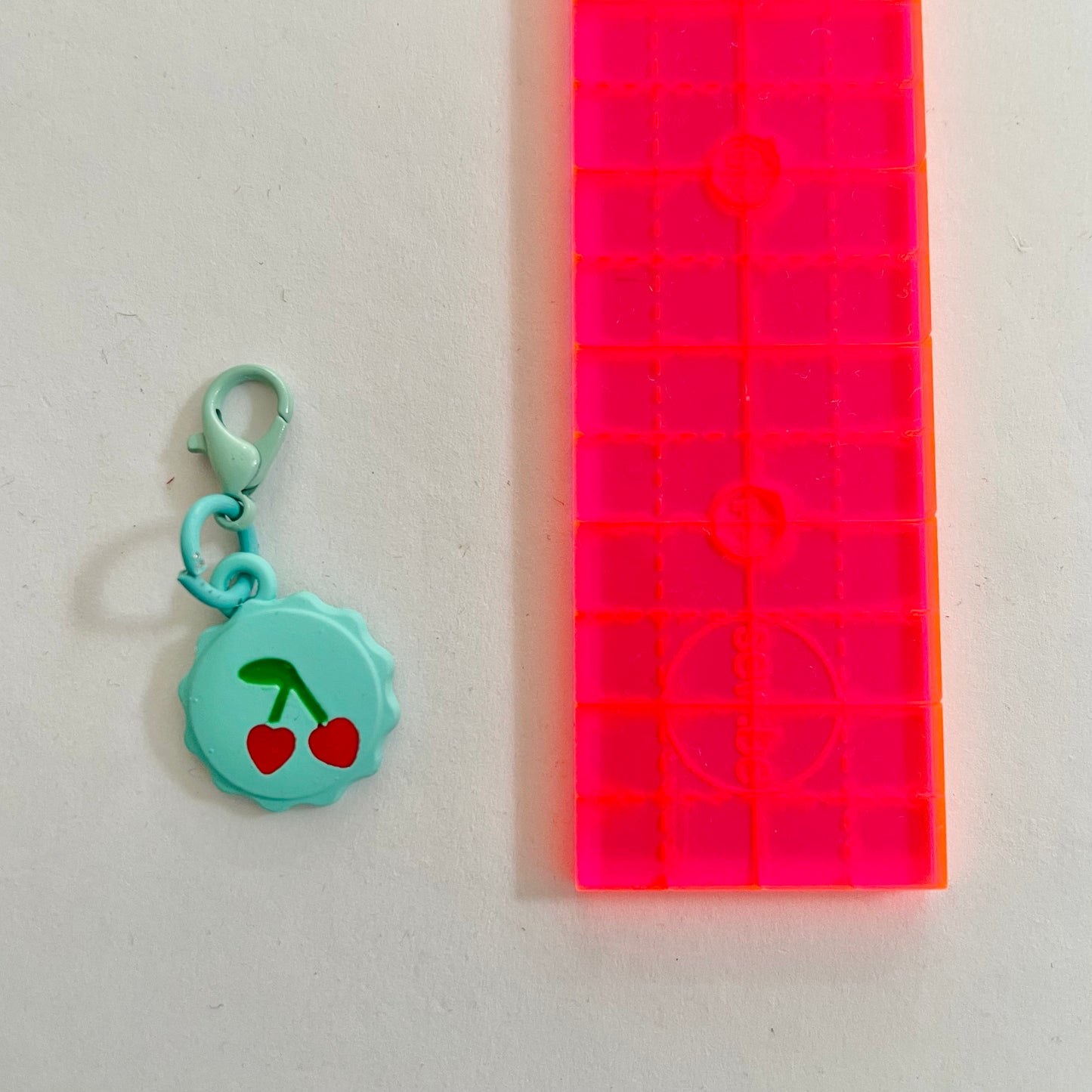 Cherry Zipper Charm