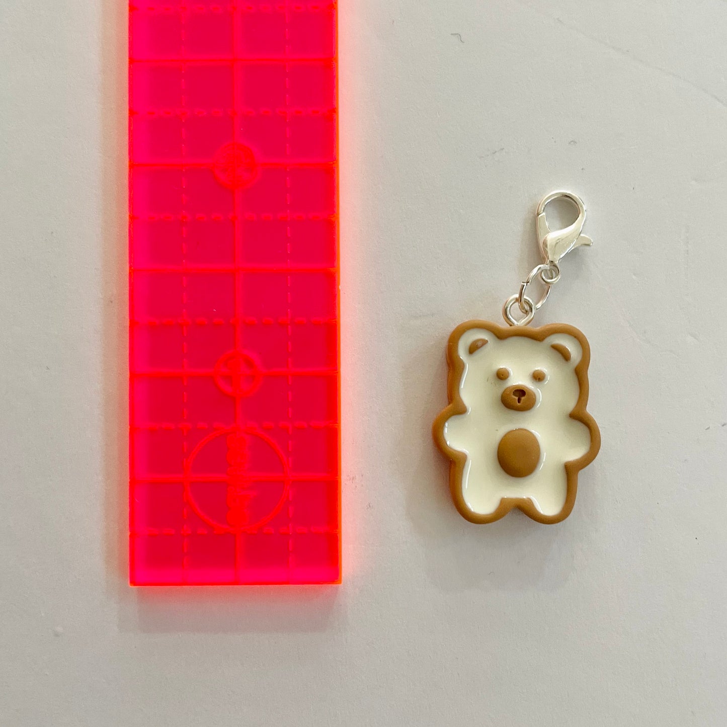 Tiny Teddy Zipper Charm