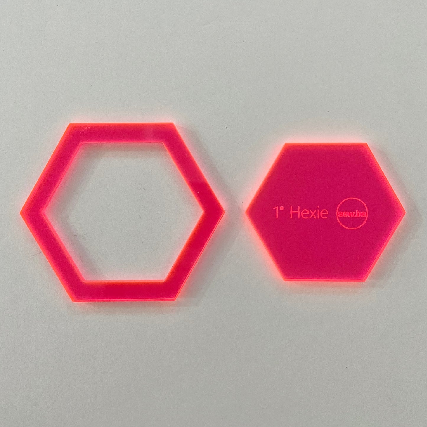 1" Hexie Acrylic Template - Sew.be