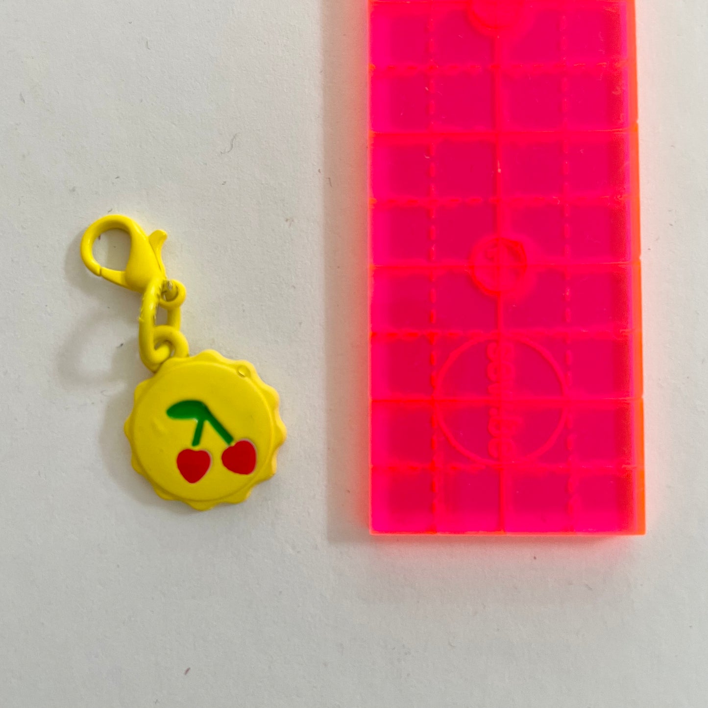 Cherry Zipper Charm