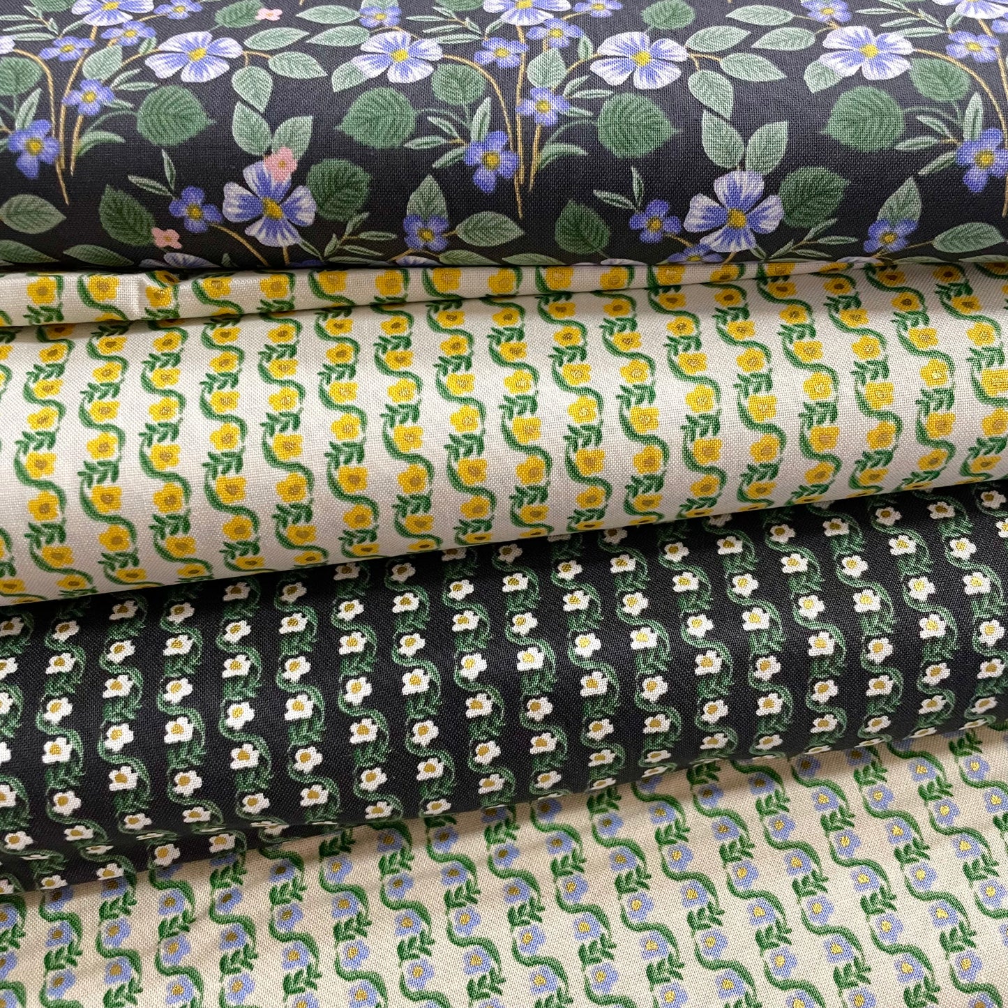 Rifle Paper Co - Bramble - Messina Stripe Yellow Metallic