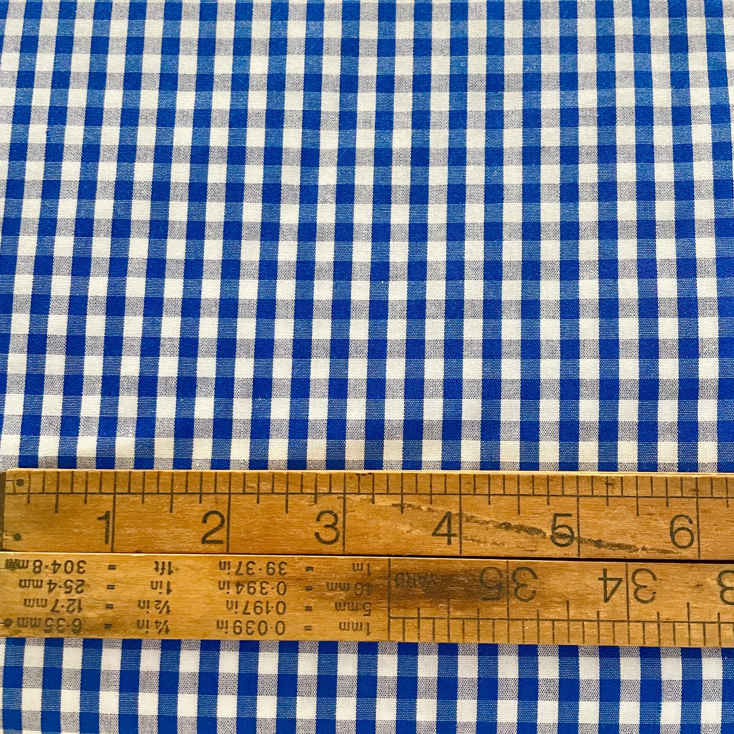 Picnic Check Royal Blue 4mm - Devonstone Fabrics