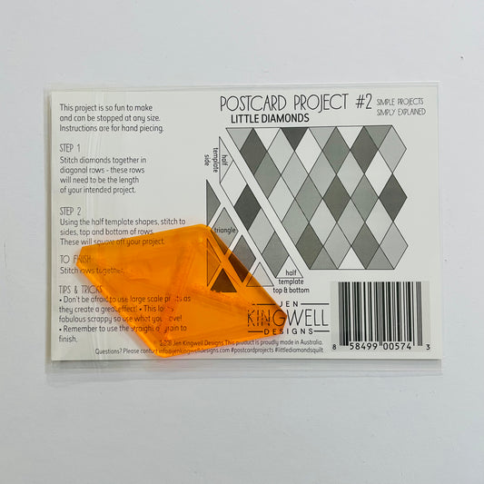 Jen Kingwell Postcard Project #2 - Little Diamonds