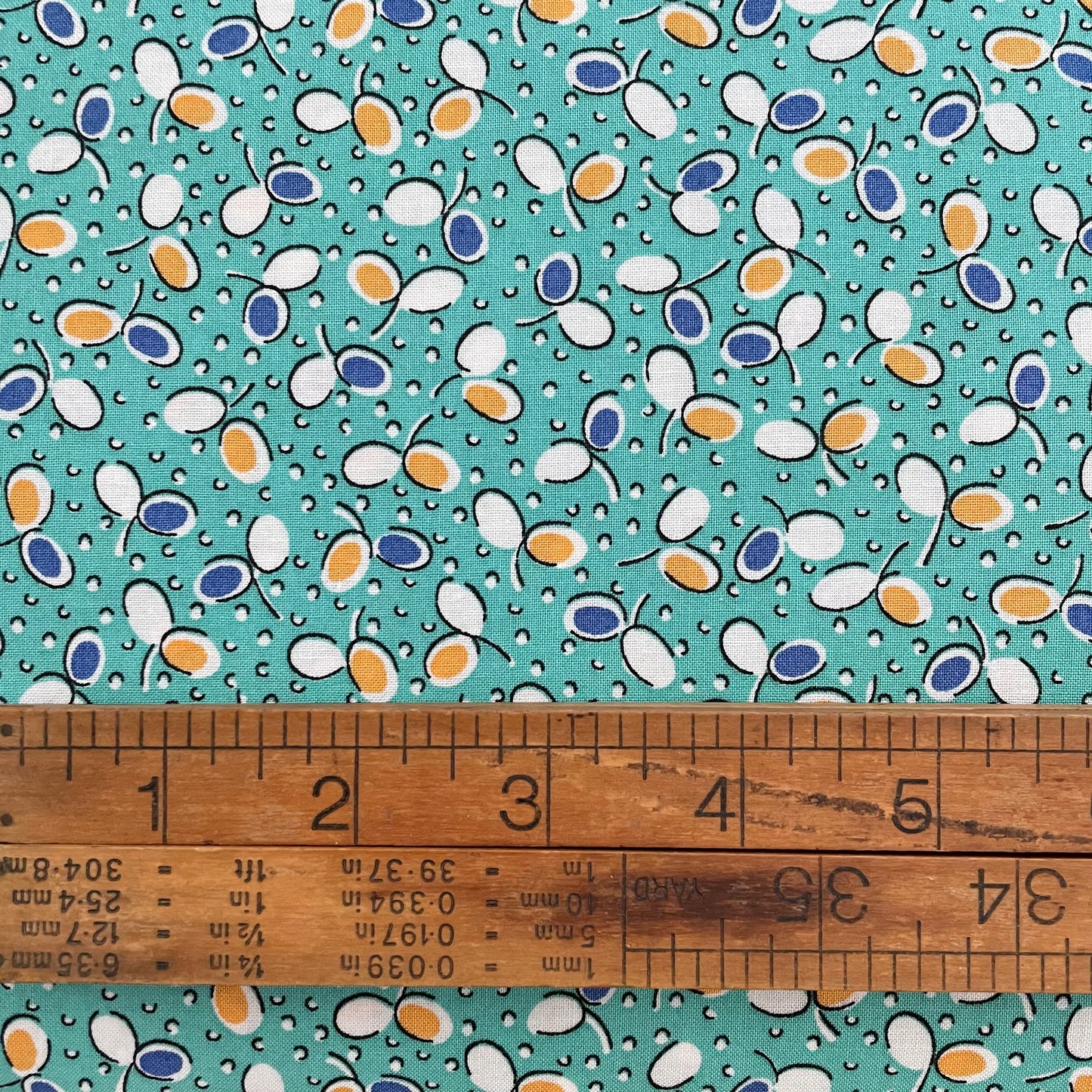 Kei Textiles - Leaf Pops - Aqua