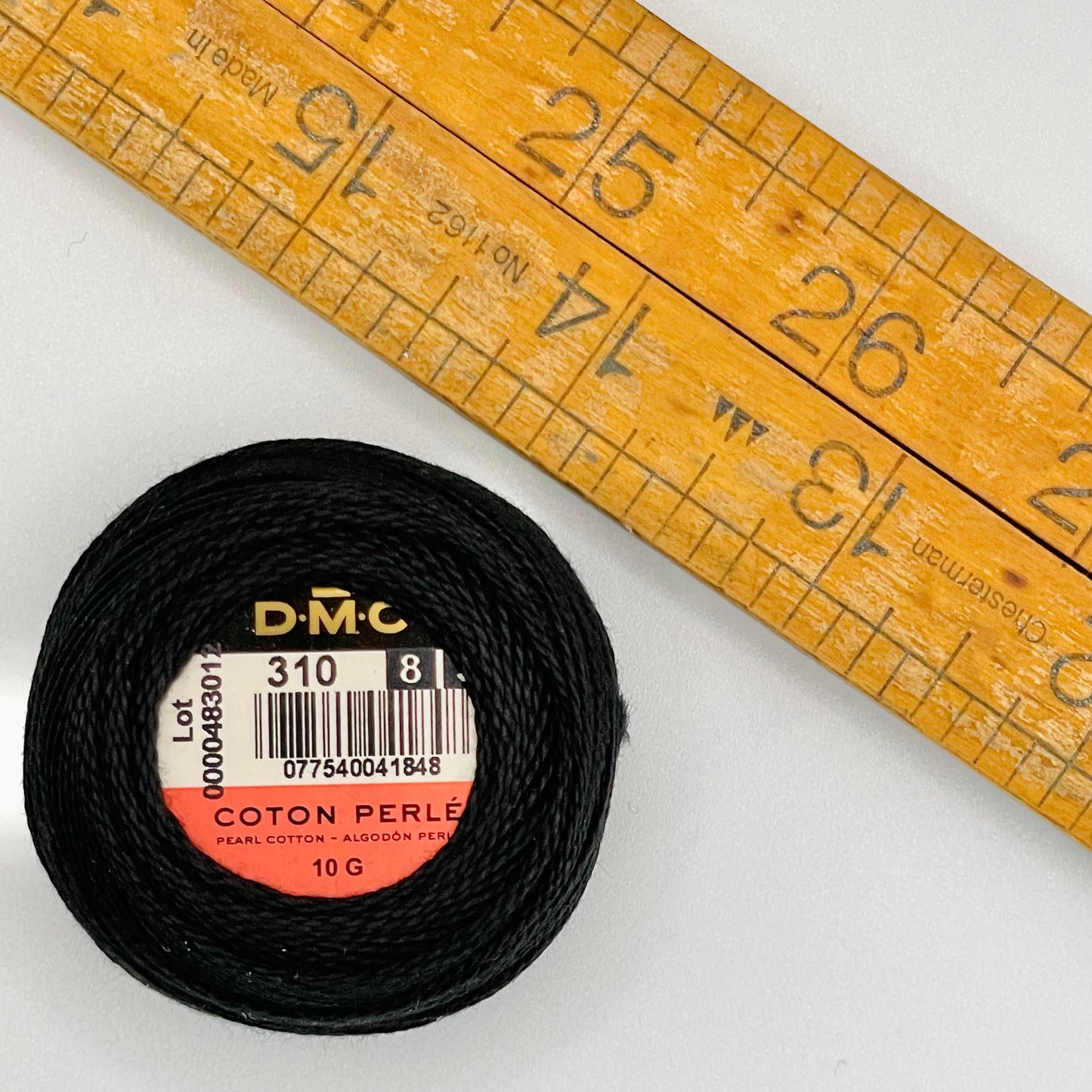 DMC Perle 8 Thread - Black (310)