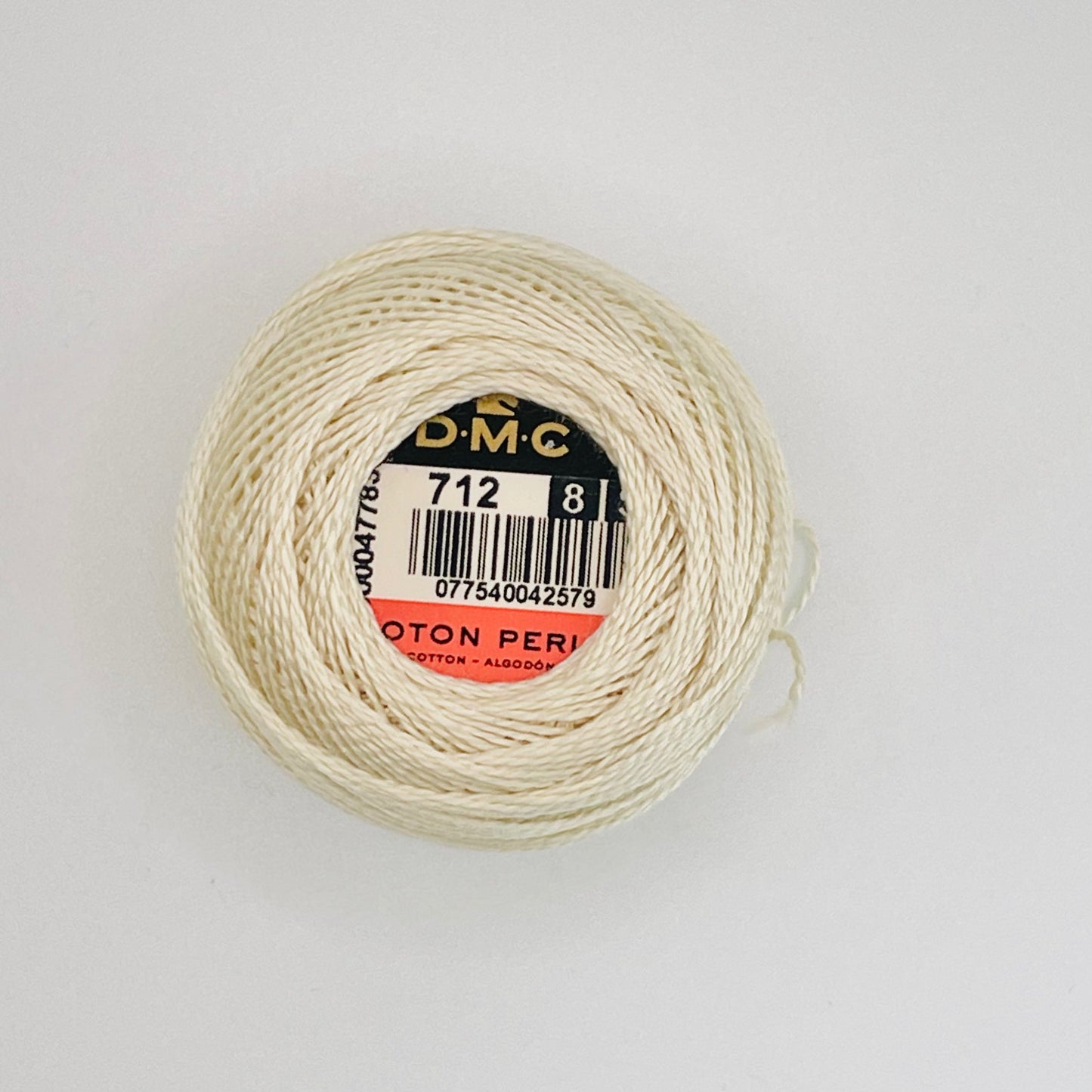 DMC Perle 8 Thread - Ecru (712)