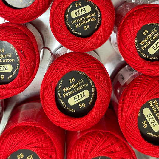 Wonderfil Perle 8 Thread - Fire Hydrant EZ24