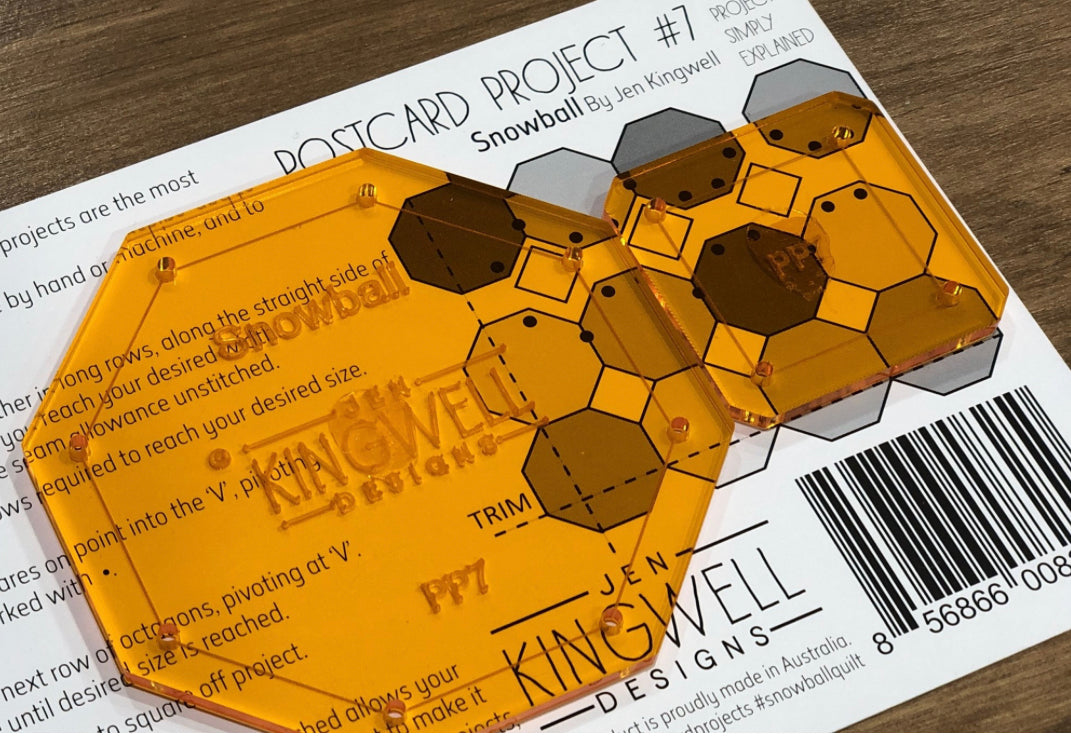 Jen Kingwell Postcard Project #7 - Snowball