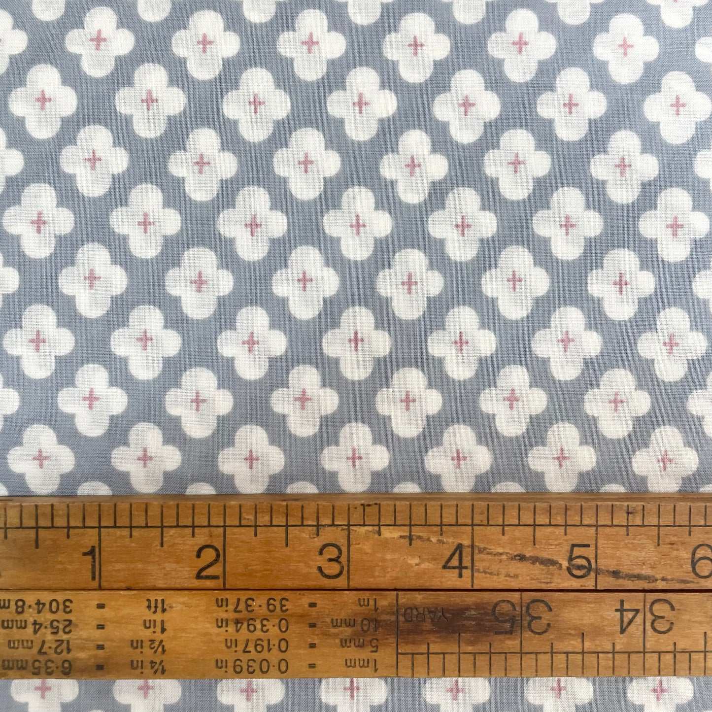 Cotton Printed Lawn - Grey Geometric