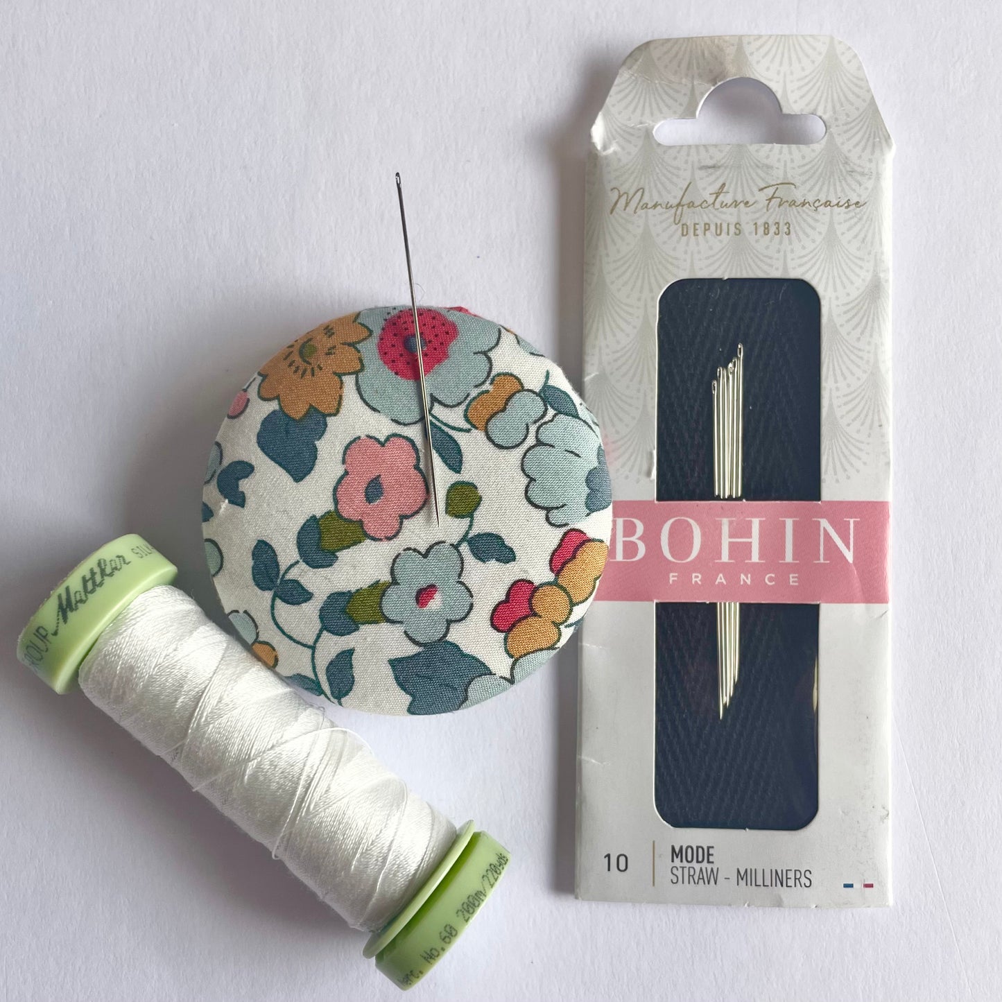 Bohin Straw Milliners Needles - size 10