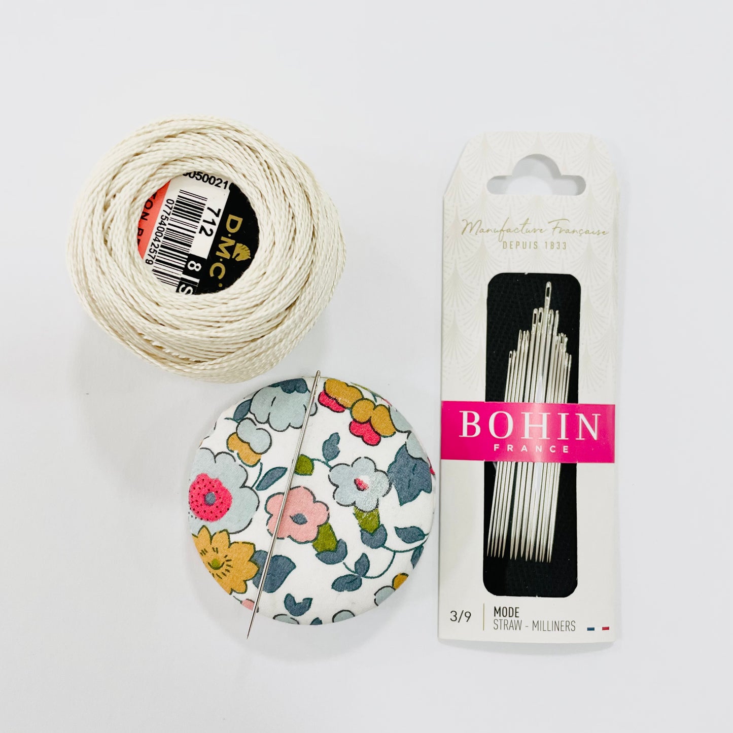 Bohin Straw Milliners Needles - size 3-9