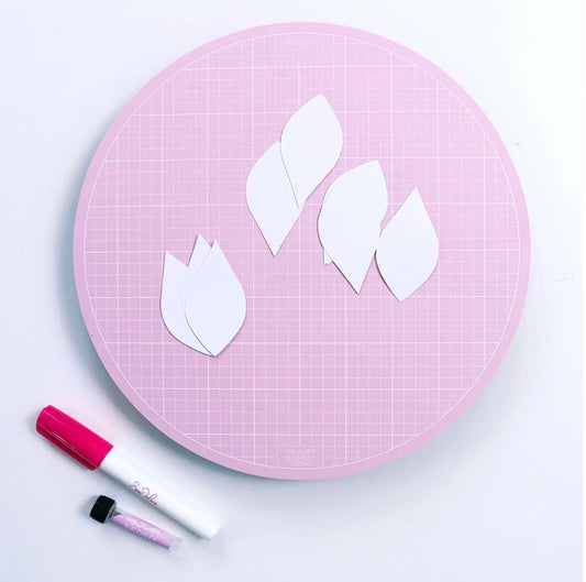 Sue Daley Pink Rotating Cutting Mat 10”