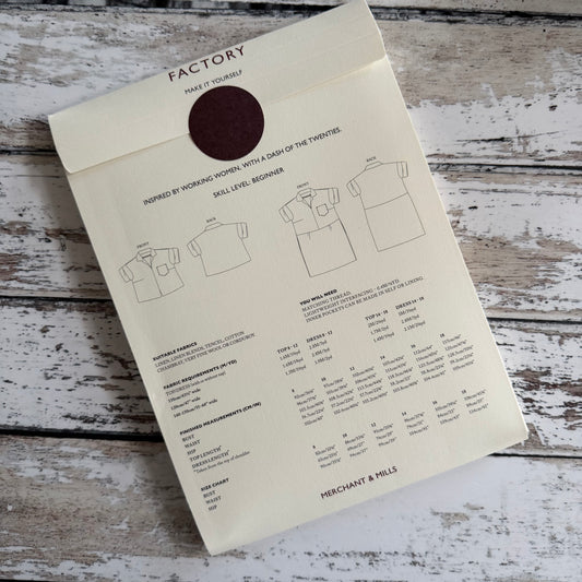 The Factory Sewing Pattern - UK 8-18