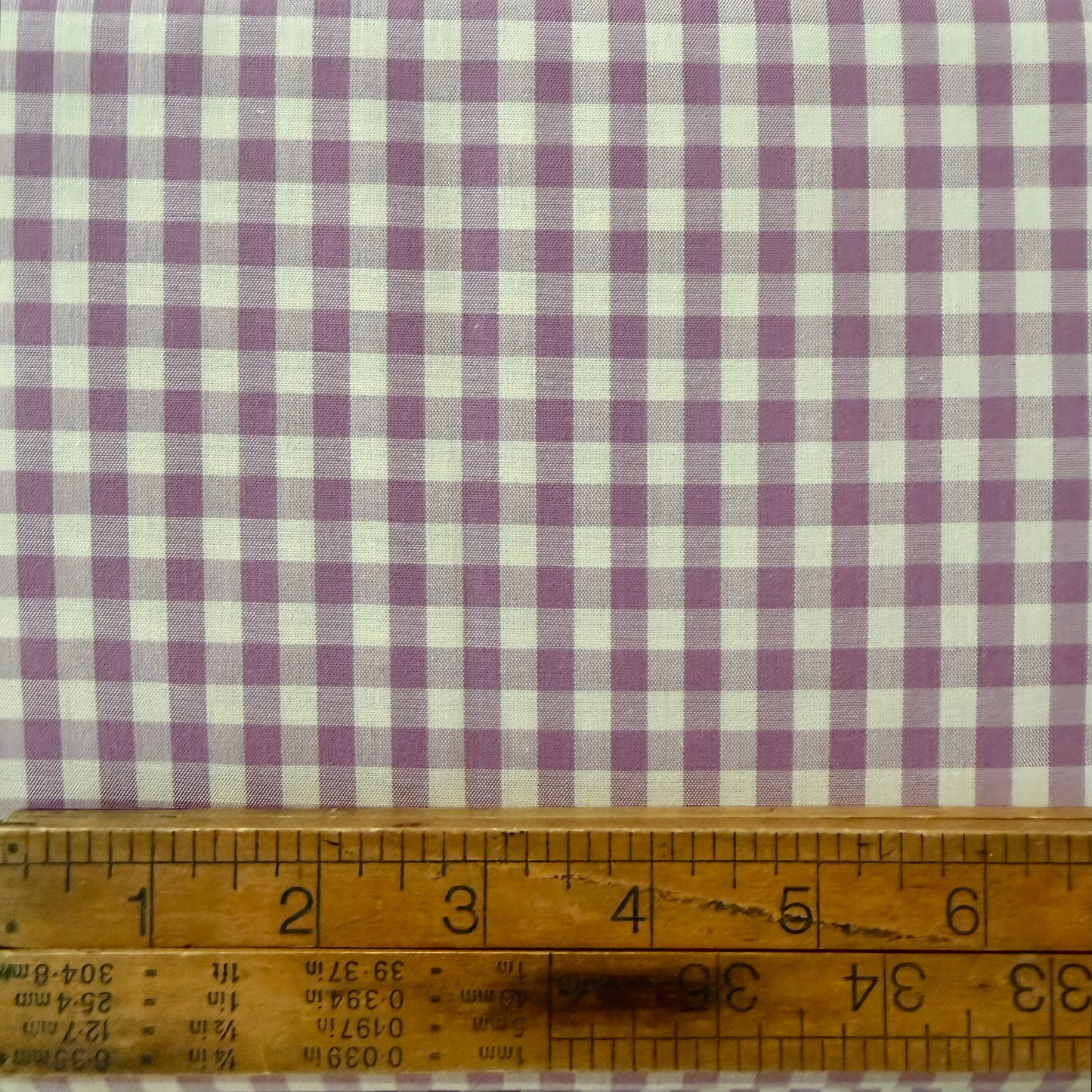 Plum - 1/4” Yarn Dyed Japanese Gingham