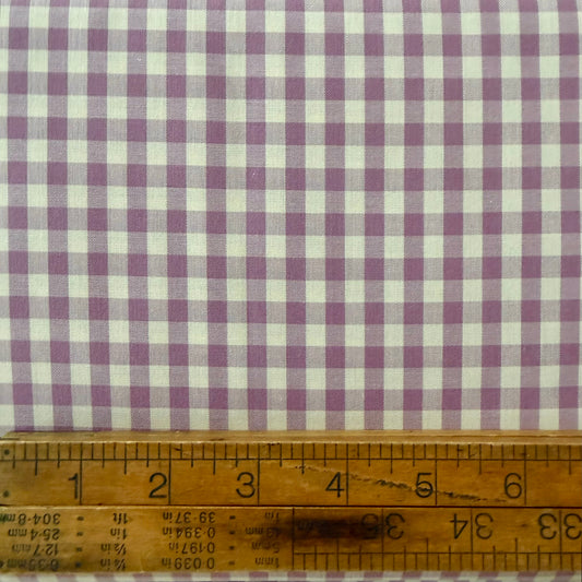 Plum - 1/4” Yarn Dyed Japanese Gingham