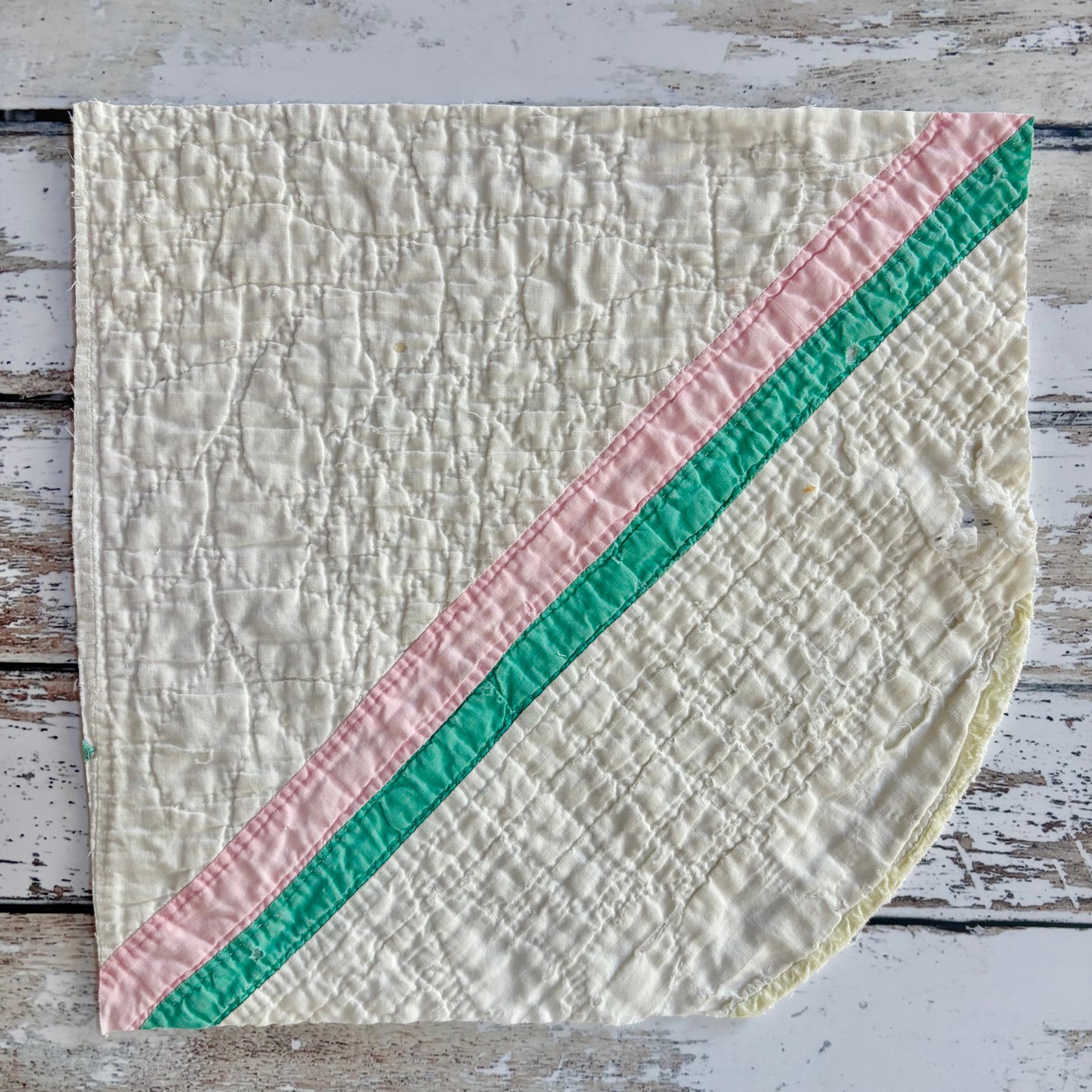Vintage Quilt Piece (approx 9” x 9”)