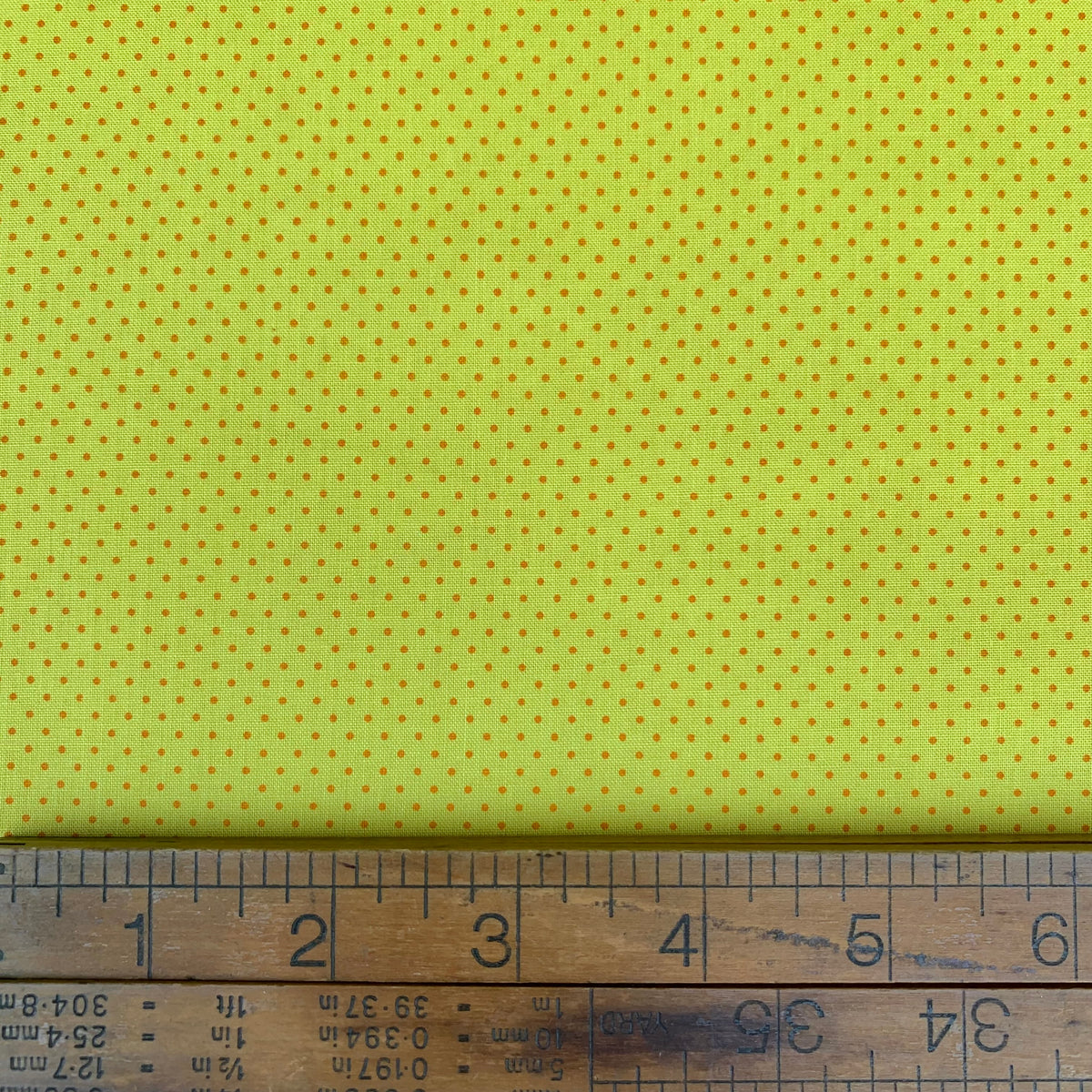 1-800 Calico - Ruby Star Society - Mini Dot in Chrome Yellow