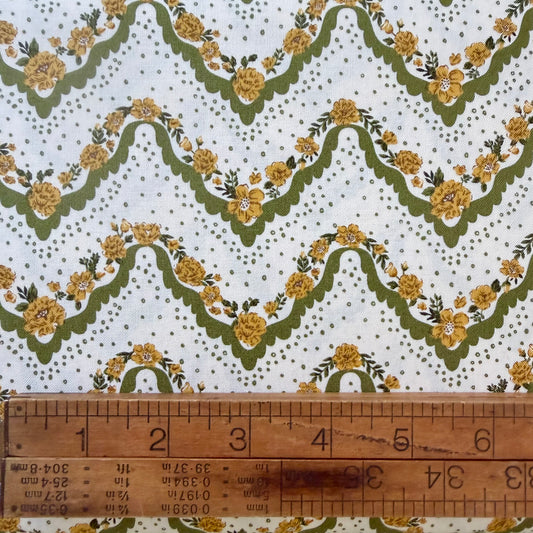 Hankie Stripes in Fern - Foraged Found & Hand Me Down by Moda