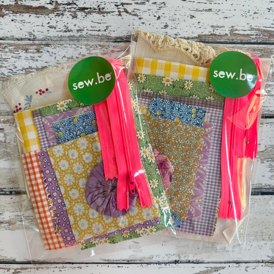 Vintage Pack for scrappy zipper pouches.