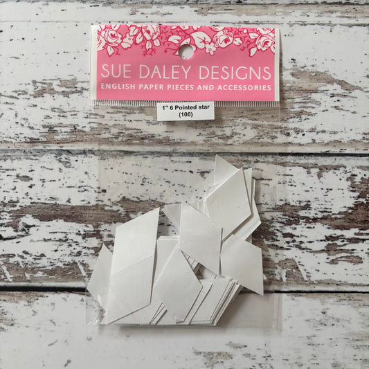 1” Six Pointed Star Papers - Sue Daley Designs