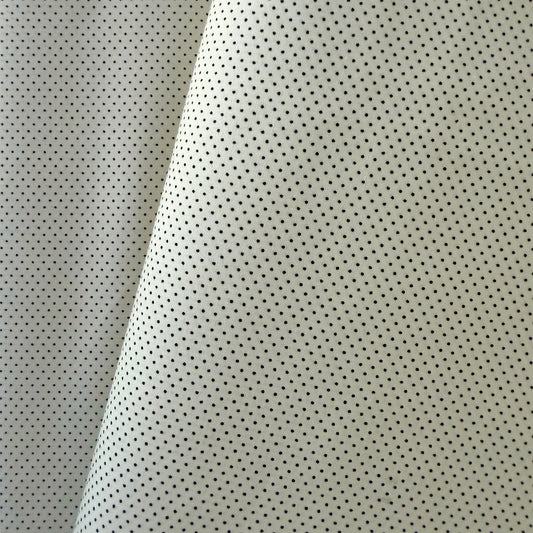 Black Pin Dot on Cream