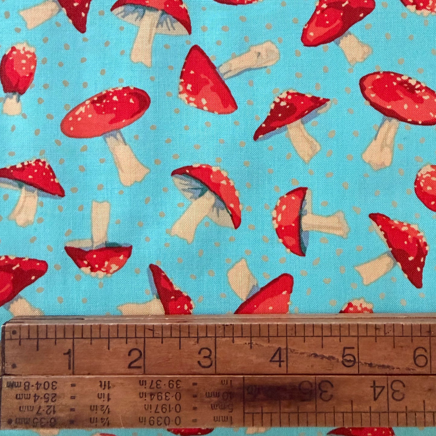 Small Toadstool in Aqua - Forage by Martha Negly