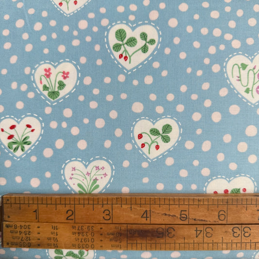 Funny Valentine - Flower Heart in Sky - Lizzy House for Moda