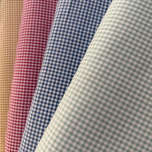 Tilda Wide Back Yarn Dyed Gingham in Duckegg - 108”