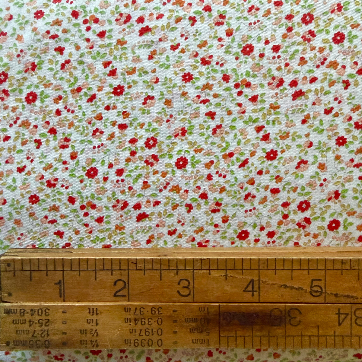 Dainty Peach Floral - Japanese Lawn