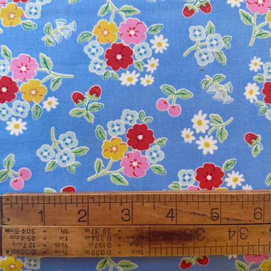 Buttercups in Periwinkle - Bluebells & Buttercups by Poppie Cotton