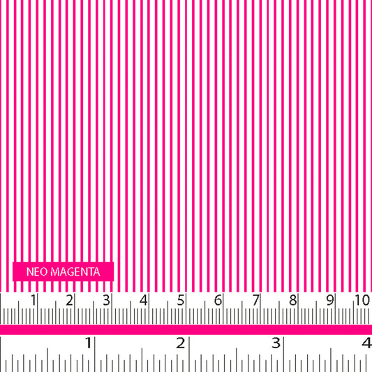 Tiny Stripe - Neo Magenta