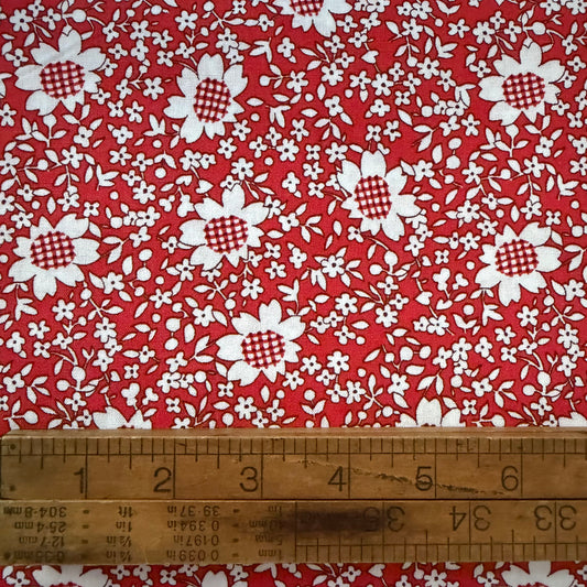 Gingham Flower in Red by Whistler Studios for Windham Fabrics