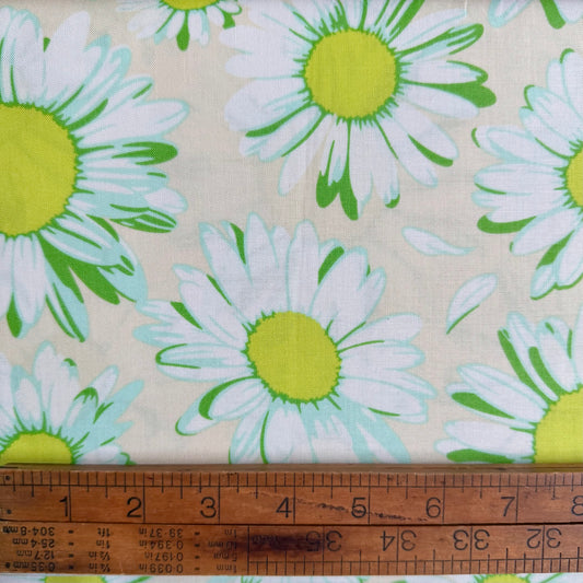 Sunshine Daisies in Ivory - Daisy Crush by Heather Bailey for Figo Fabrics