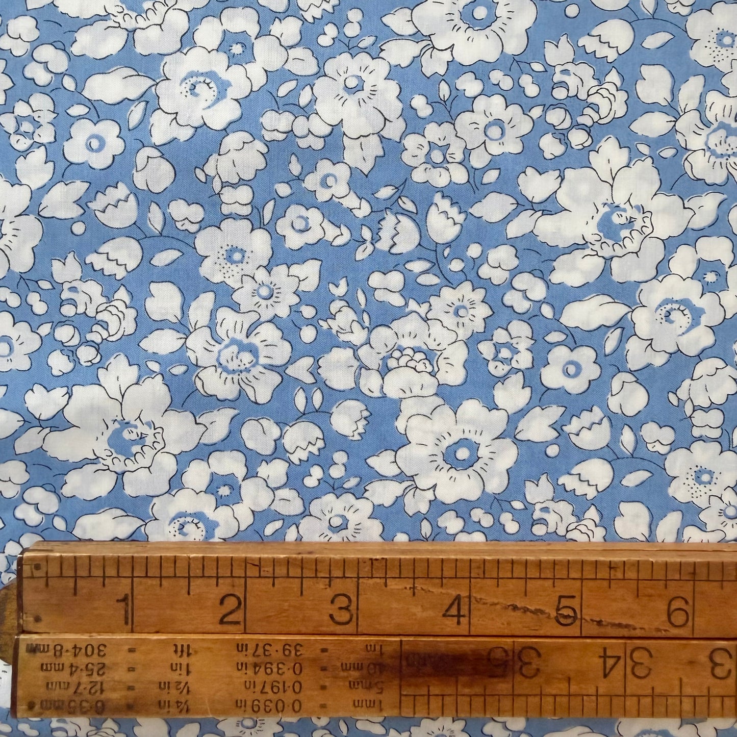 Bespoke Liberty Tana Lawn - Blue Betsy Boo